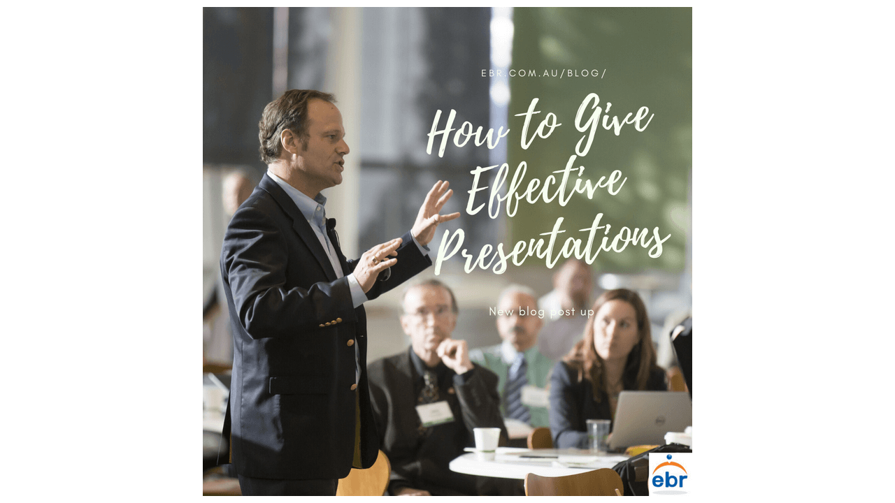 How to Give Effective Presentations/Pitches